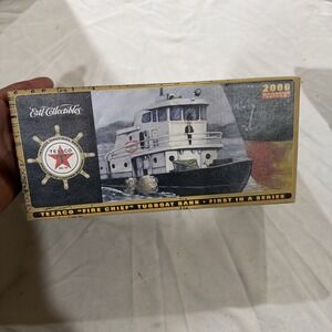 ERTL 2000 TEXACO FIRE CHIEF TUGBOAT DIECAST BANK MILLENNIUM 1ST EDITION, TOWBOAT